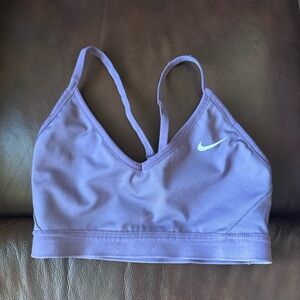 Nike purple sports bra size small